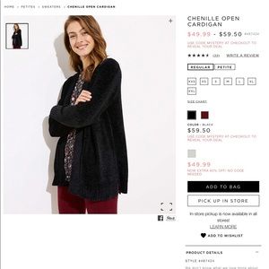 Loft Chenille sweater in black